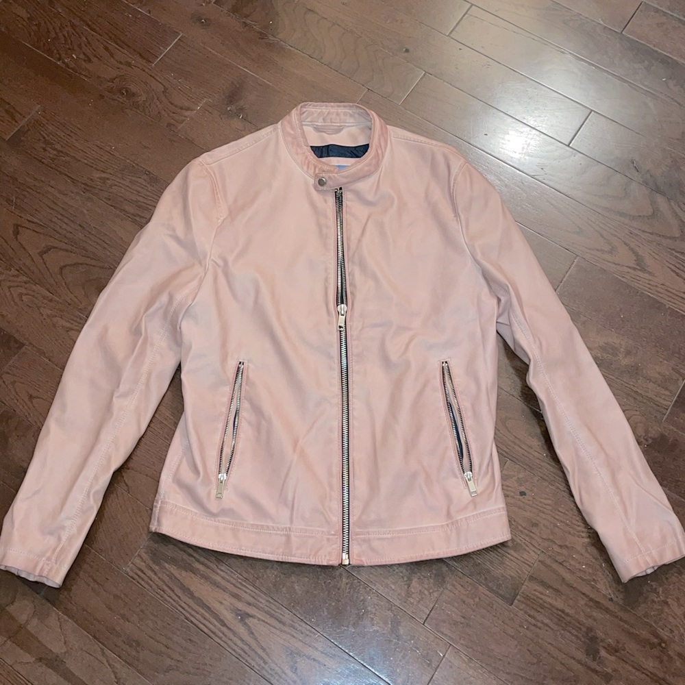 Zara Man light leather jacket